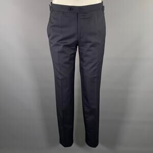 ATELIER MUNRO Size 32 Navy Wool Slim Fit Dress Pants